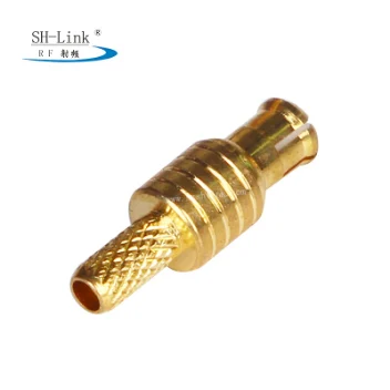 Manufacturers direct radio frequency coaxial connectors McXj-1.5 MCX straight cable head pressing RG174 316 line (MCX-C-J1.5-4)